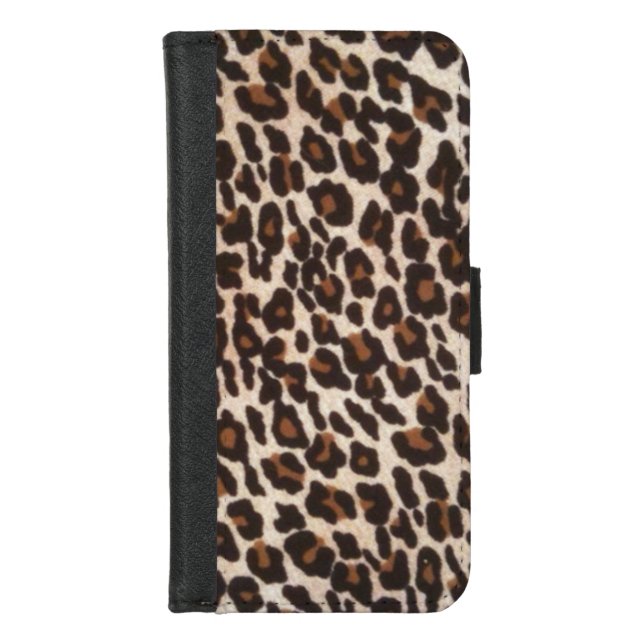 Leopard Print Wild iPhone Wallet Case (Front)