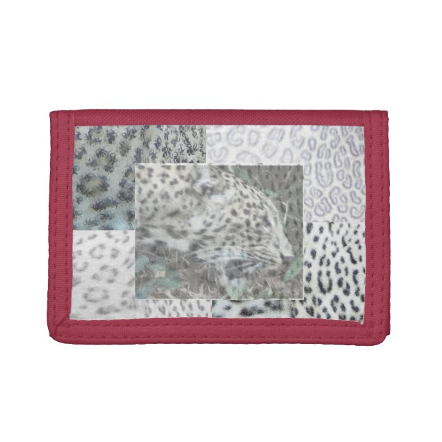 Leopard Print with Leopard Head Wallet (Front)