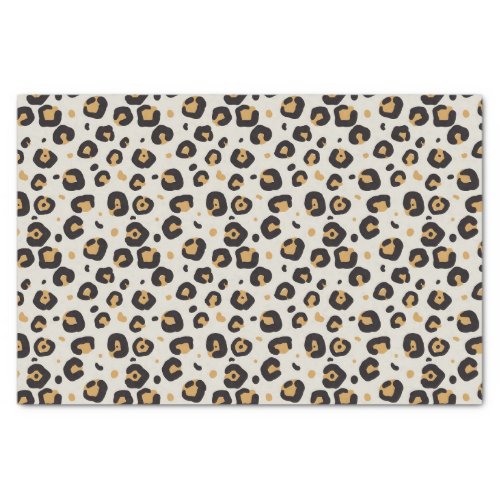 Leopard Print with Light stain background Tissue Paper