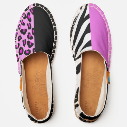 Leopard Print Zebra Print Animal Print Pink Espadrilles