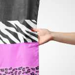 Leopard Print, Zebra Print, Animal Print, Pink Scarf<br><div class="desc">Elegant,  stylish and sophisticated leopard and zebra pattern in pink color. Modern and trendy gift,  perfect for the animal print lover in your life.</div>