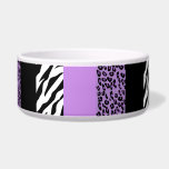 Leopard Print, Zebra Print, Animal Print, Purple Bowl<br><div class="desc">Elegant,  stylish and sophisticated leopard and zebra pattern in purple color. Modern and trendy gift,  perfect for the animal print lover in your life.</div>