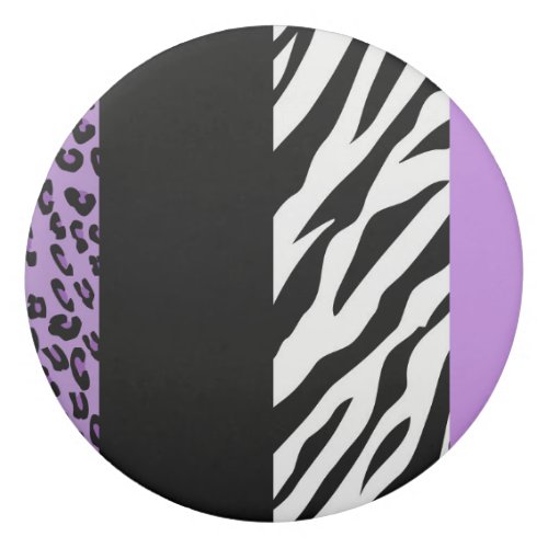 Leopard Print Zebra Print Animal Print Purple Eraser