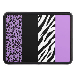 Leopard Print, Zebra Print, Animal Print, Purple Hitch Cover