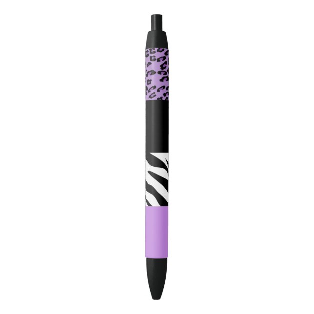 Leopard Print, Zebra Print, Animal Print, Purple Pen (Front Vertical)