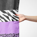 Leopard Print, Zebra Print, Animal Print, Purple Scarf<br><div class="desc">Elegant,  stylish and sophisticated leopard and zebra pattern in purple color. Modern and trendy gift,  perfect for the animal print lover in your life.</div>