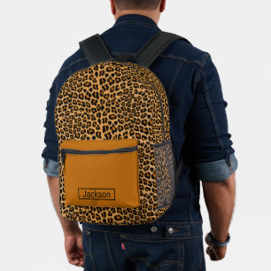 Leopard printed backpack