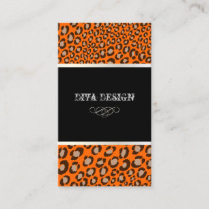 Leopard Prints for Divas/DIY background Business Card