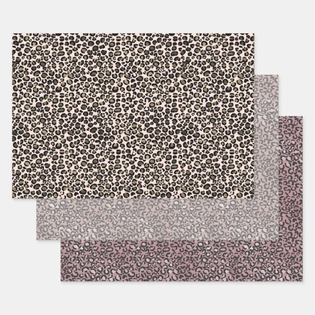Leopard Prints Wrapping Paper Sheets (Set)