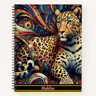 Leopard Pulse: Vibrant Jungle Delight Notebook
