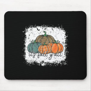 Leopard Pumpkin Autumn Its Fall Yall Thanksgiving Mouse Pad