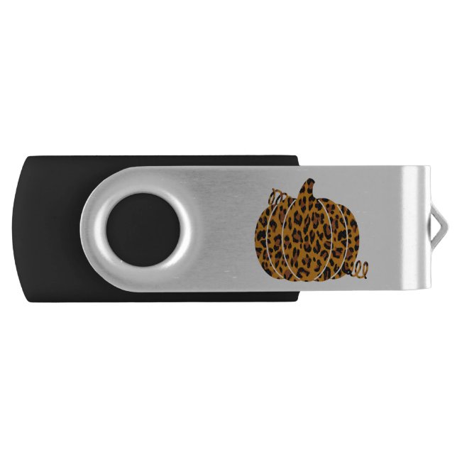 Leopard Pumpkin / Fall Season Flash Drive (Front)
