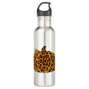 Leopard Pumpkin / Fall Season Stainless Steel Water Bottle