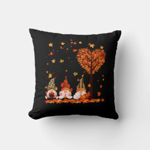 Leopard Pumpkin Gnome Swing Autumn Fall Season Tha Throw Pillow
