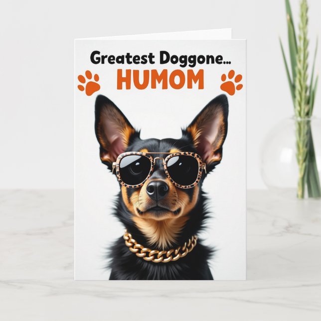 Leopard Pup Best Humom Card (Front)