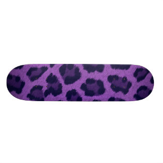 'LEOPARD' (PURPLE) skateboard Deck