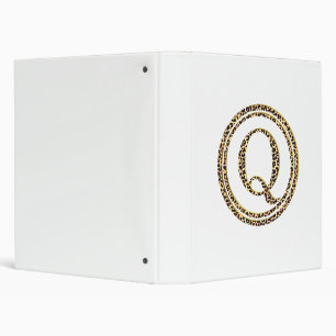 Leopard Q 3 Ring Binder