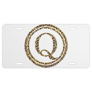 Leopard Q License Plate