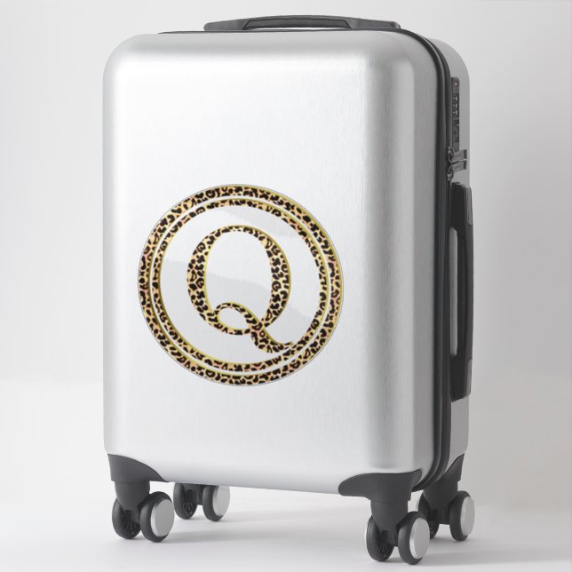 Leopard Q Sticker (Suitcase)