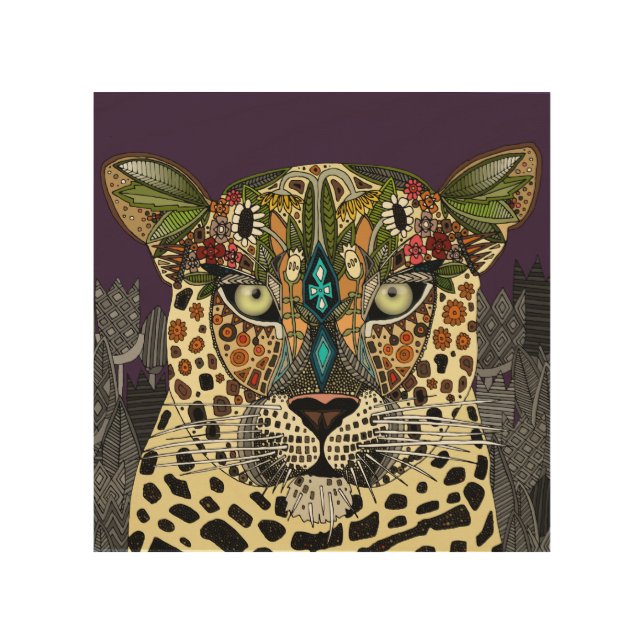 leopard queen wood wall decor (Front)