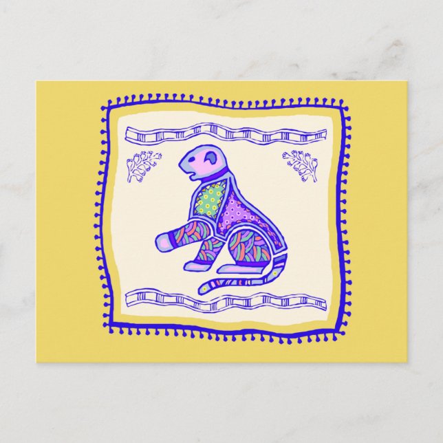 Leopard Quilt Postcard (Front)