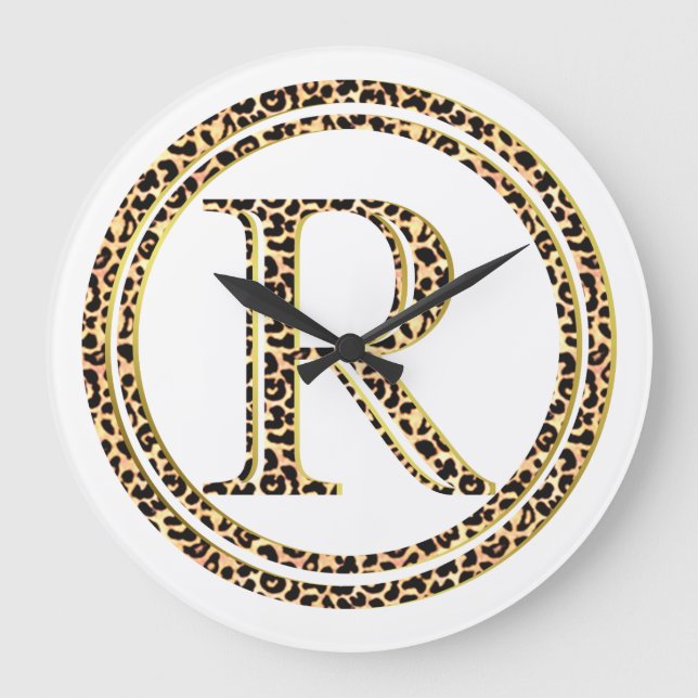 Leopard R Large Clock (Front)