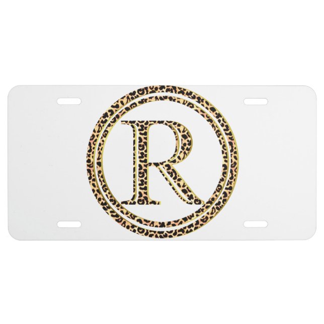 Leopard R License Plate (Front)