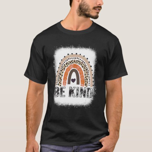Leopard Rainbow Be Kind We Wear Orange Unity Day B T_Shirt
