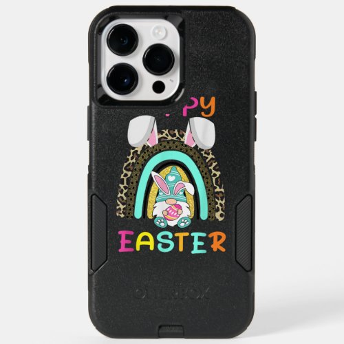 Leopard Rainbow Bunny Ears Gnome Rabbit Happy East OtterBox iPhone 14 Pro Max Case