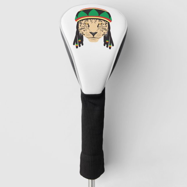 Leopard Reggae Golf Head Cover (Front)