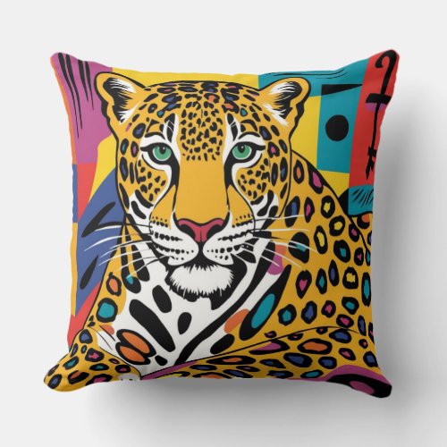 Leopard Reversable Pattern Throw Pillow