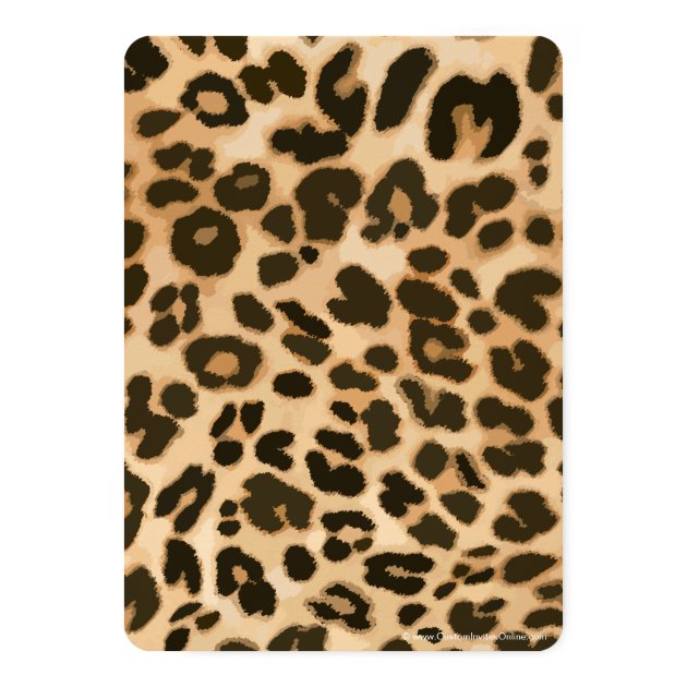 Leopard Ribbon Photo Graduation Card