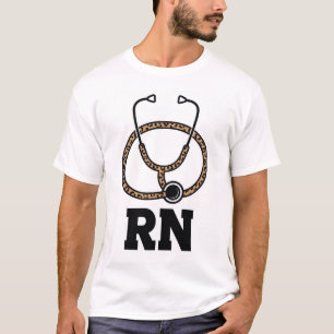 Leopard RN Stethoscope T-Shirt