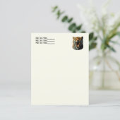 Leopard roaring attack head (Standing Front)