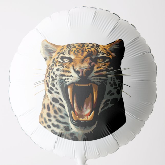 Leopard roaring attack head balloon (Front)