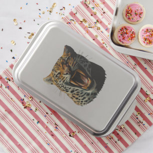 Leopard roaring attack head cake pan
