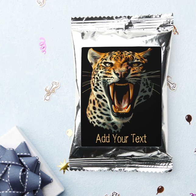 Leopard roaring attack head coffee drink mix (Packets)