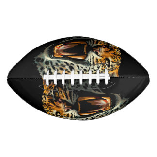 Leopard roaring attack head football