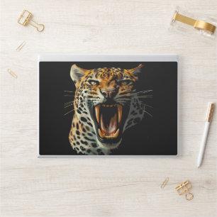 Leopard roaring attack head HP laptop skin
