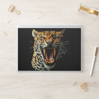 Leopard roaring attack head HP laptop skin