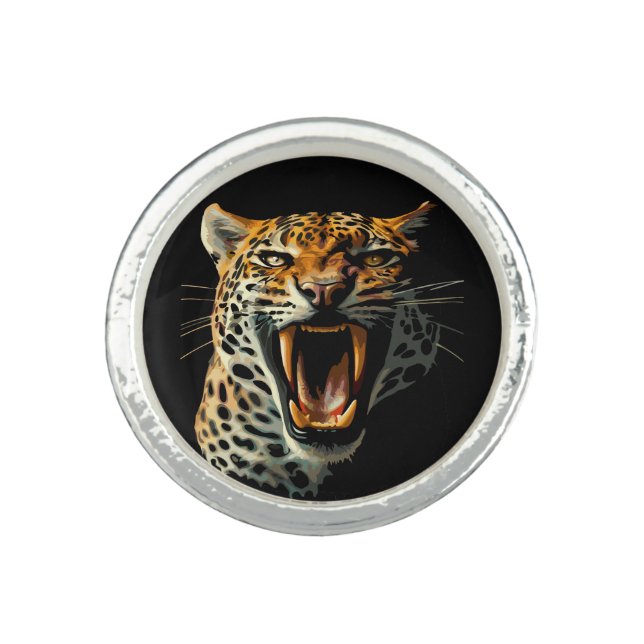 Leopard roaring attack head ring (Front)