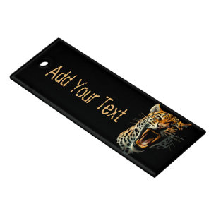Leopard roaring attack head ruler
