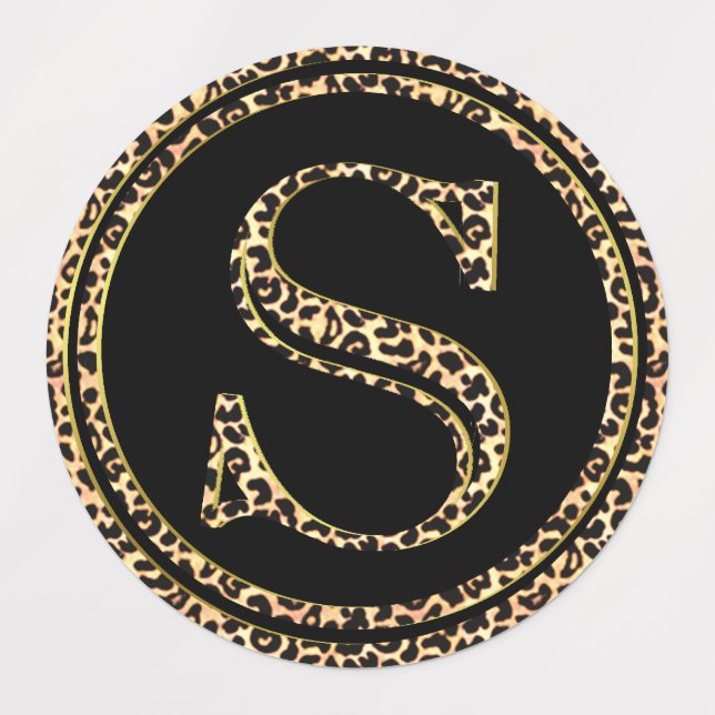 Leopard S Labels (Design 3)