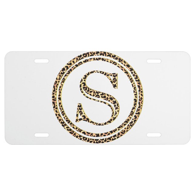 Leopard S License Plate (Front)