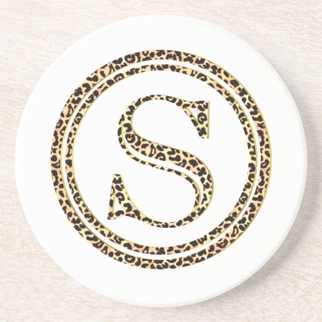 Leopard S Sandstone Coaster (Front)