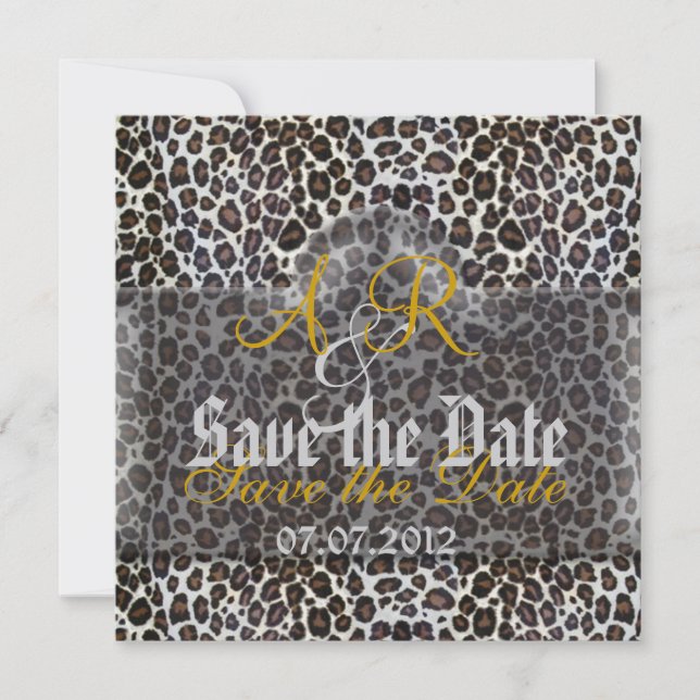 Leopard Save the Date (Front)