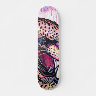 Leopard Scream Skateboard