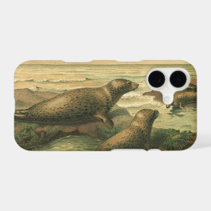 Leopard Seals, Vintage Aquatic Animals Marine Life iPhone 17 Case