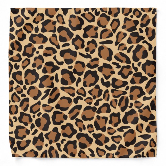 Leopard Seamless Pattern Bandana (Front)