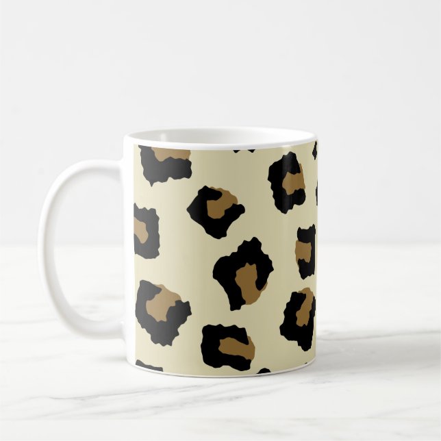 Leopard Seamless Pattern  Coffee Mug (Left)